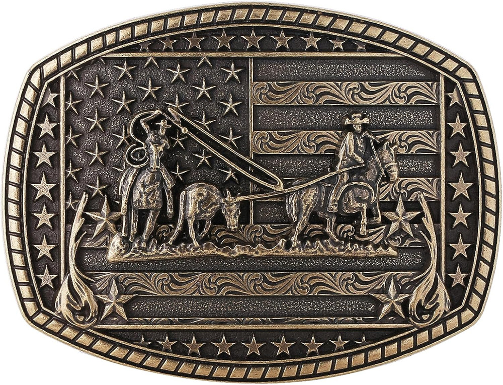 Cowboy Belt Buckle for Men Western Cowgirl Rodeo Longhorn Bull Belt Buckles