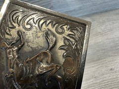 Vintage Belt Buckle Bucking Saddle Bronco Rider