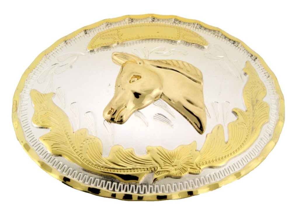 Western Belt Buckle Horse Shoe Racing Rodeo Cowgirl Cowboy New Men Women Texas