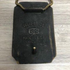 Vintage 1978 Solid Brass BTS Belt Buckle Ducks/Geese Made In USA