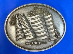 United States of America Flag Stars & Stripes BevBuckle Can Holder/ Belt Buckle