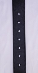 Columbia Mens Black Leather Belt Size 32&Prime;-34&Prime; Sliver Tone Buckle Casual Everyday