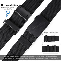 Auto Lock Ratchet Belt for Men | Elegant Dressing Belt Buckle | 1.5&Prime; Wide Elasti