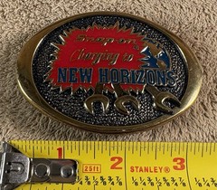 Belt buckle 3.5&Prime; Snap on Tools charging to New Horizons brass by BTS