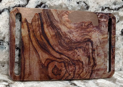 GRIP6 BELT BUCKLE – CRAFTSMAN BURL WALNUT WOOD LOOK – 1.5 INCH WIDE – damaged