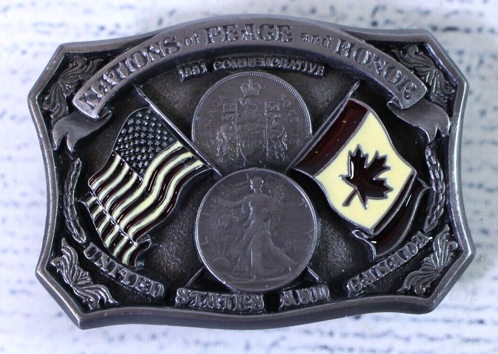1991 Arrowhead Gemcraft Limited Edition Nations of Peace and Honor Belt Buckle