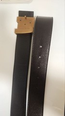 Louis Vuitton Pre-Owned Leather Belt Logo Buckle