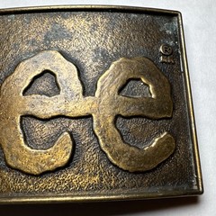 Vintage 1980s Lee Jeans Brass Belt Buckle