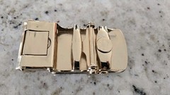 Men’s belt Buckle. Automatic sliding buckle Black /Gold Jaguar Belt buckle only