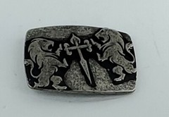Rustic Knights Medievel Style Lions Cross Belt Buckle Renaissance