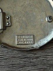 Vintage Dsquared2 big metal buckle with floral for Belt western Y2K 2000s Hawaii