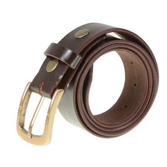 Milwaukee Leather MP7115 Men&rsquo;s Light Brown Genuine Leather Belt with Interchange
