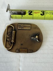 Vintage Belt Buckle, Brass, Reddaway Truck Line, Trucking, Semi Safety Award
