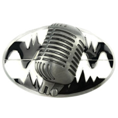 Musician Microphone Music Metal Belt Buckle