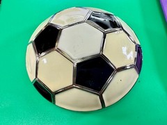 Soccer Foot Ball Large Figural Black & White Ultimate Sport Fan Gift Belt Buckle