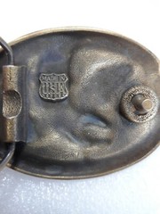 National Rifle Association Golden Eagles Belt Buckle 3&Prime; made in usa
