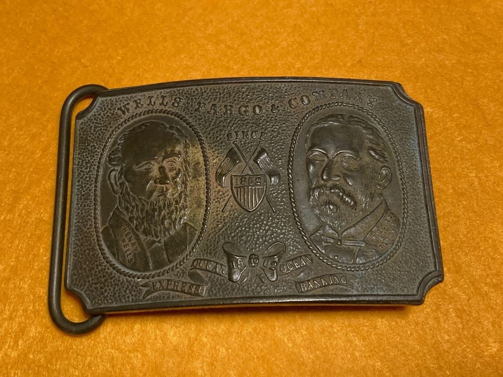 Tiffany & Co London Vintage Belt Buckle Wells Fargo & Co Wells & Fargo Founders