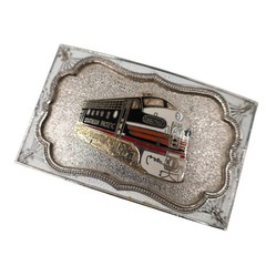 Vintage Southern Pacific X6296 Locomotive Plaque Belt Buckle 4&Prime;