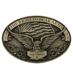 Montana Silversmiths® Soaring Eagle Arms Attitude Belt Buckle A877