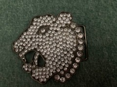 LEAPARD / PANTHER ? BELT BUCKLE With RHINESTONES