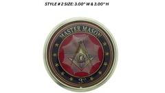 Vintage Mason Masonic Fraternal Compass Masonry Freemasonry Master Belt Buckle