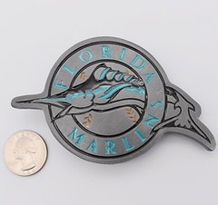 Florida Marlins Baseball Team Belt Buckle (New)