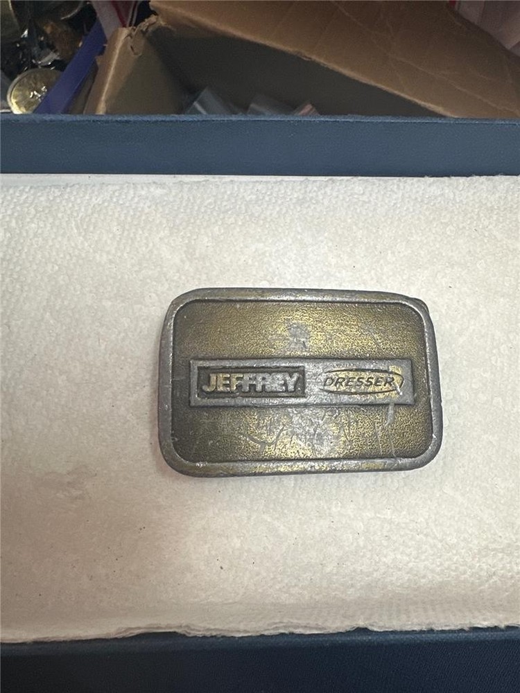 Vintage Jeffrey Dresser Belt Buckle By Hit Line USA AS IS