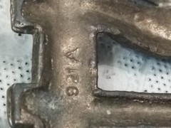 VTG. Cowboy Belt Buckle Long Horn Bull Head 4 »X2 » Silver Tone