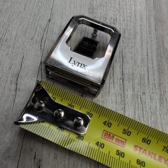 Vintage Lynx Silver Metal Belt Buckle Logo Clip On Retro Accessory