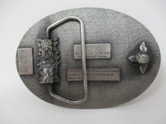 Vintage Ducks Unlimited Belt Buckle Mens Siskiyou Silver 50 Years Minnesota 1987