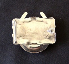 Suicide Table 2001 One Dollar Gaming Token Horseshoe Belt Buckle
