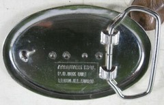 Vintage Cast Belt Buckle Enamel I Love Illinois