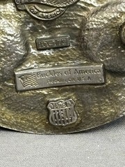 VINTAGE 1979 Belt Buckle The « DUKE » JOHN WAYNE LIVES Western Style Masterpiece