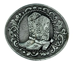 Big Western Cowboy Boots Spur Belt Buckle