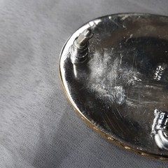 1 Mexican Alpaca Silver Brass Metal Western Belt Buckle