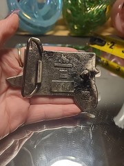 1970s Sci-Fi Weird Motorcycle-Plane Pilot MM Limited Vintage Belt Buckle