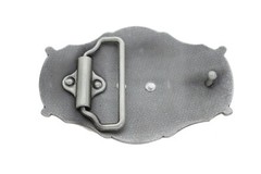 Men Long Silver Metal Rodeo Horse Belt Buckle Western Fashion Cowboys Ride Biker