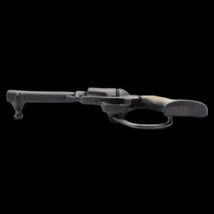 Cowboy Gun Six Shooter Revolver Pearl Grips Eastwood John Wayne Belt Buckle