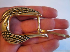 ELEGANT BELT BUCKLE – STAMPED ET 4731B – FITS 1&Prime; – VERY NICE CONDITION