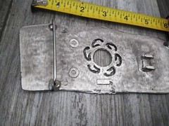 Vintage XL Large Handmade Mexican Belt Buckle DESERT / NATURE MOTIF (6&Prime;X2.3/4&Prime;)