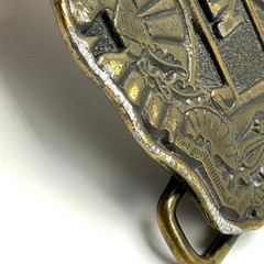 Ken Brass Belt Buckle Vintage 70s Personalized Name Boho Hippie Western Cowboy