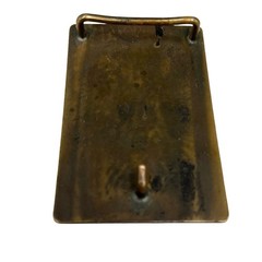 Vintage Atlantic Electric Safety Award Brass Belt Buckle 3&Prime; x 2&Prime;