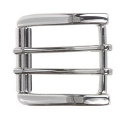 1 1/2&Prime; (38 mm) Nickel Free Double Prong Square Roller Belt Buckle