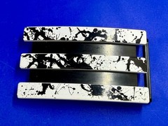 Adidas Golf 3 Stripe White & Black Ink Flash Color Trophy Award Belt Buckle