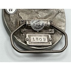 Vintage 1986 The Great American Buckle Co Linesman Pewter Belt Buckle 1809 Mens