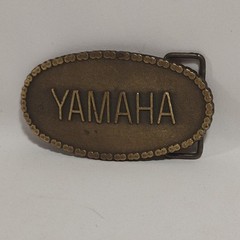 Yamaha Motorcycle Chain Belt Buckle Brass 1970&rsquo;s Vintage Worn Functional