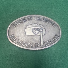 Vintage Belt Buckle Legion of the Moose Brass cowboy WESTERN