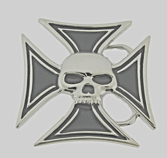 Skull Belt Buckle Chopper Skeleton Metal Halloween Costume Party Cosplay Men New