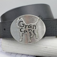 French Bulldog Belt Buckle Oval – Strong Character Design