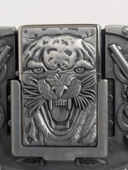 Zorro Brass Tiger Lighter Belt Buckle Western Revolvers Handcuffs New